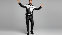 Asymmetrical zip leather motorcycle jacket men’s fashion