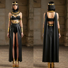 Cleopatra Leather Roleplay Costume - Sexy Cleopatra Adult Costume - Seductive Egyptian Goddess Dress - Pharaoh Queen Sexy Roleplay Costume