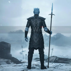 Handmade White Walker Leather Armor Suit - LARP Fantasy Armour Set - Medieval Gothic Warrior Armor - Rouge Night Commander Armour Costume