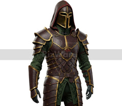 Regal Vanguard Assassin Leather Armor Suit - Medieval Knight Armour for Cosplay Costume - LARP Cosplay Samurai Armor - Leather Combat Suit