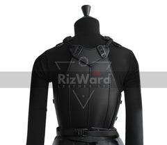 Handmade Black Leather Samurai Knight Armour - Leather Medieval Cosplay Chest Armor - Unisex Leather Viking Armor Costume Gifts - Armor Kilt