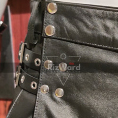 Handmade Mens Genuine Leather Ancient Gladiator Armor With Kilt