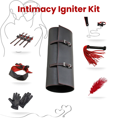Intimacy Igniter Kit – 7-Piece Erotic Set for Sensual Couples Play - Kinky Restraints Set