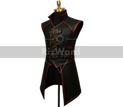 Medieval Viking Leather Jerkin Ren Faire Leather Vest with Buckle Straps Medieval Gambeson Renaissance Jerkin for Fantasy Cosplay Costume