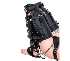 Extreme Strict Leather Pet Crawler Restraints