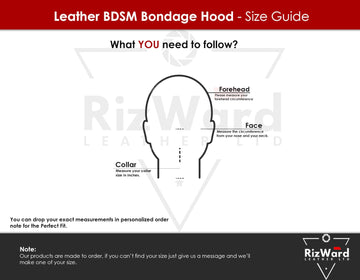 Leather Fetish Slave Extreme Head Harness With D Rings - Leather Face Hood - Fetish Muzzle Face Restraints - Leather Head Harness