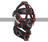 Leather Fetish Slave Extreme Head Harness With D Rings - Leather Face Hood - Fetish Muzzle Face Restraints - Leather Head Harness