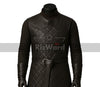 NIGHT WATCH Quilted Leather Tunic Renaissance Vest for Fantasy Cosplay Costume Medieval Jerkin Ren Faire Leather Vest with Buckle Straps