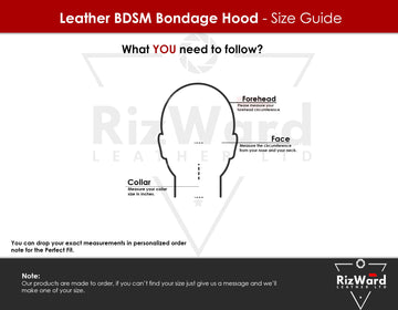 Black 100% Genuine Leather Total Lockdown Head Harness With Leather Straps | Leather Gimp Hood Mask | Fetish Restraints