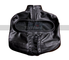 Restrictive Leather Open Chest Arms Binder | Kinky Square Arm binder | Restraints for Adult Roles Play | Fetish Leather Lacing Armbinder