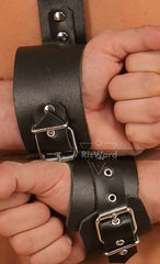 picture showing back handcuffs restraints for extreme bondage experience  