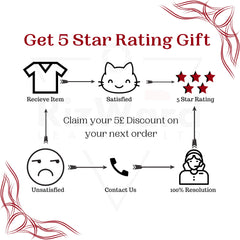 if you give a 5 star rating you can claim your 5 pound discount on next order